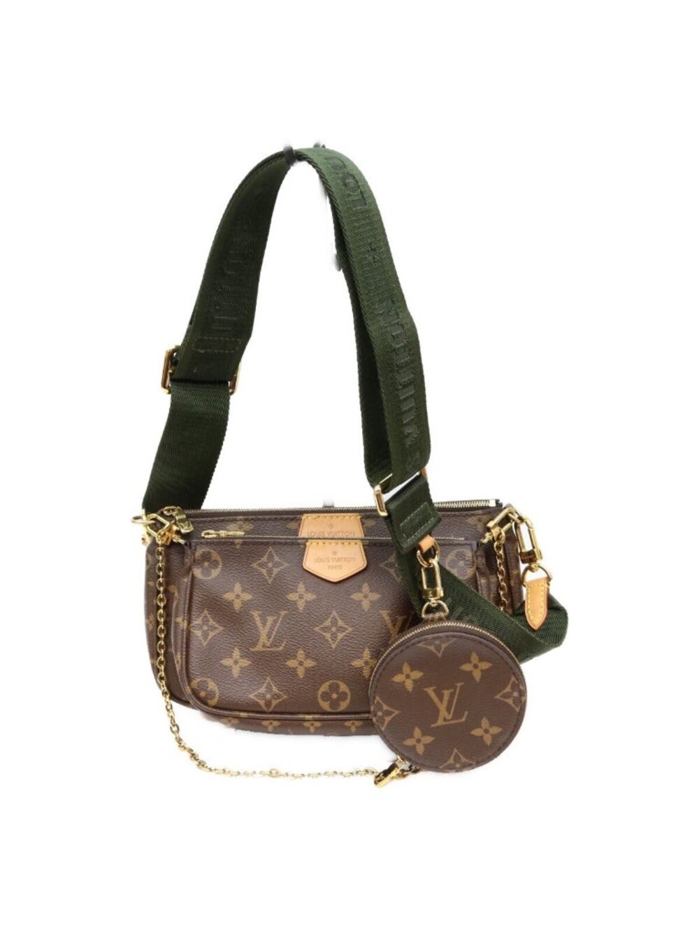 Louis Vuitton Monogram Khaki Multi Pochette Accessoires Shoulder Bag